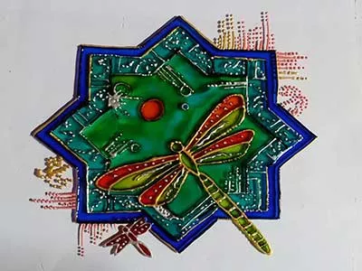 دیوار کوب ویترای سنجاقک